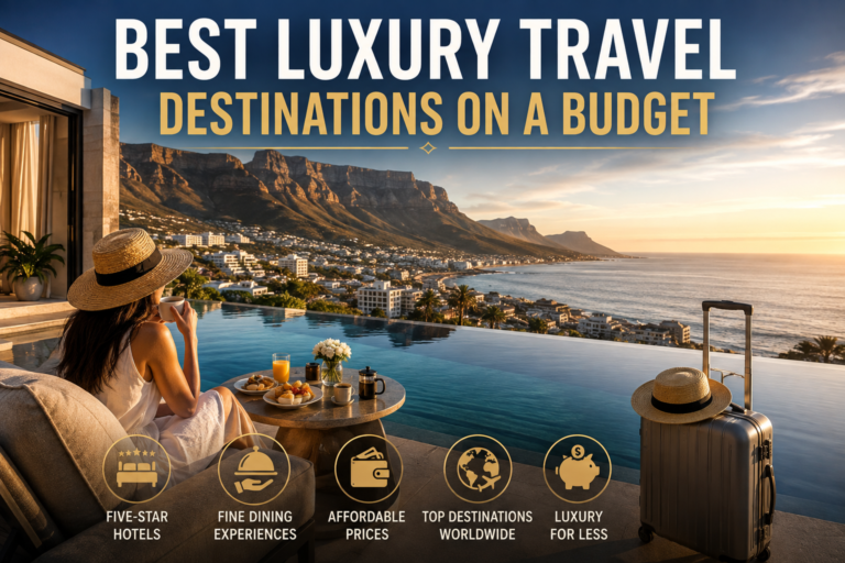 Luxury travel destinations offering upscale experiences and affordable options for budget-conscious travelers.
